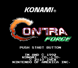 Contra Force - Out of Control Edition Title Screen